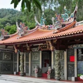 翔安大帽山農(nóng)場(chǎng)大帽山甘露寺-三寶佛、觀音佛
